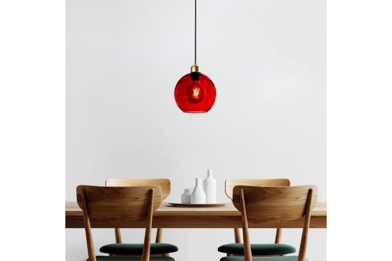 Taklampe Mayur Rød / Gull - Rød / Gull - Belysning - Innendørsbelysning & Lamper - Taklampe - Pendellamper & Hengelamper
