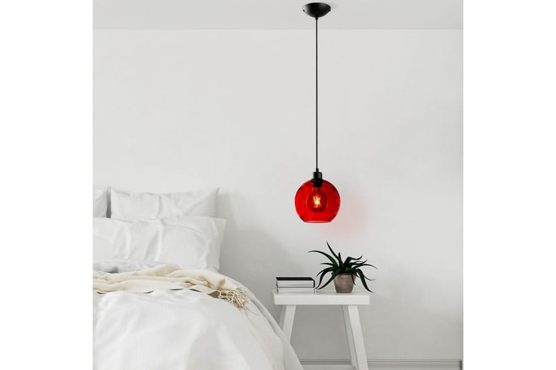 Taklampe Mayur Rød / Svart - Rød / Svart - Belysning - Innendørsbelysning & Lamper - Taklampe - Pendellamper & Hengelamper