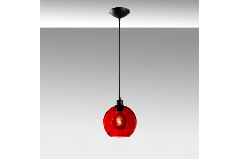 Taklampe Mayur Rød / Svart - Rød / Svart - Belysning - Innendørsbelysning & Lamper - Taklampe - Pendellamper & Hengelamper