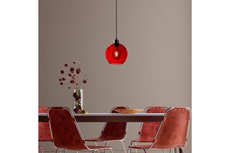 Taklampe Mayur Rød / Svart - Rød / Svart - Belysning - Innendørsbelysning & Lamper - Taklampe - Pendellamper & Hengelamper