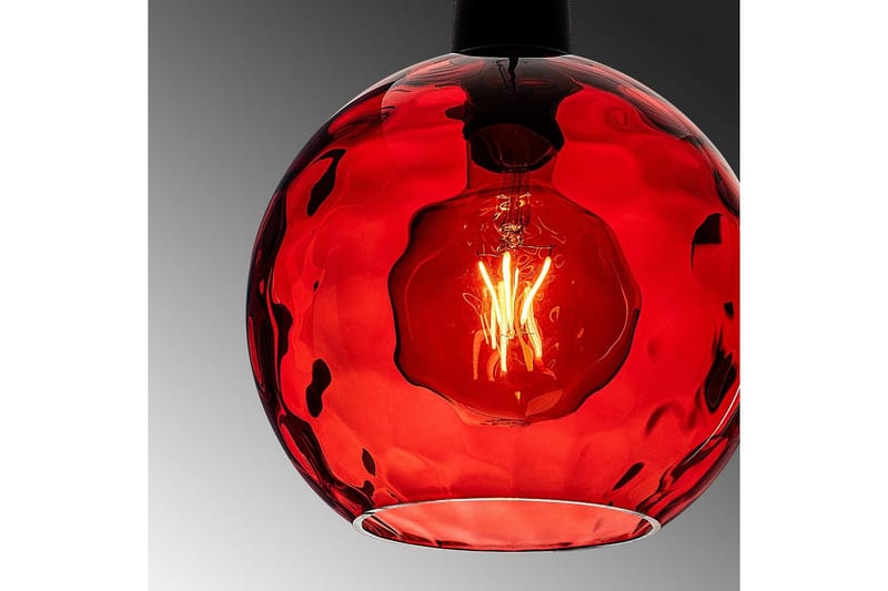 Taklampe Mayur Rød / Svart - Rød / Svart - Belysning - Innendørsbelysning & Lamper - Taklampe - Pendellamper & Hengelamper