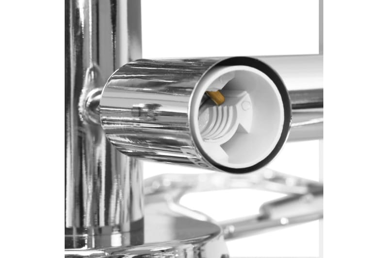 Taklampe med akrylblader & armer for 5 E14-lyspærer hvit - Plafondlampe - Stuelampe - Soveromslampe