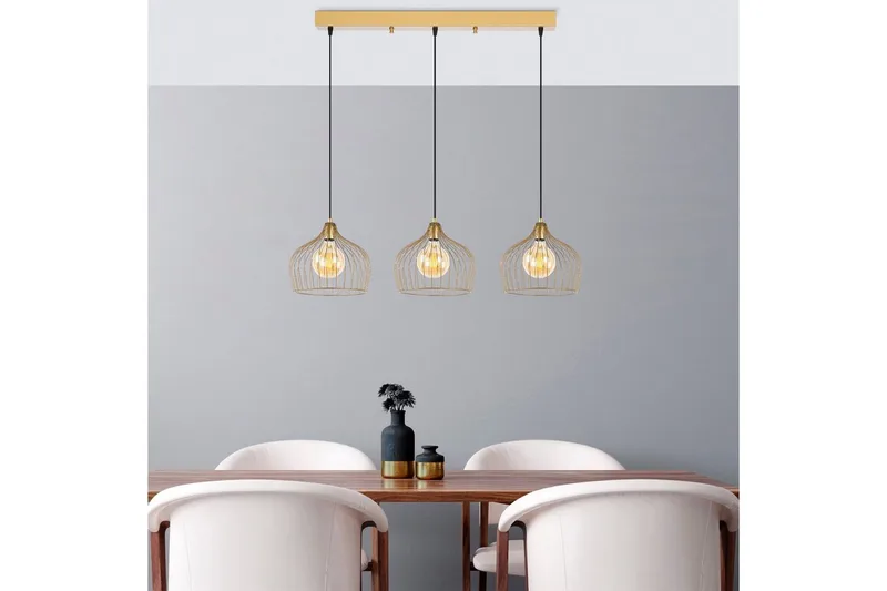 Taklampe Meron Blank Gull Horisontal - Gull - Belysning - Innendørsbelysning & Lamper - Taklampe - Pendellamper & Hengelamper