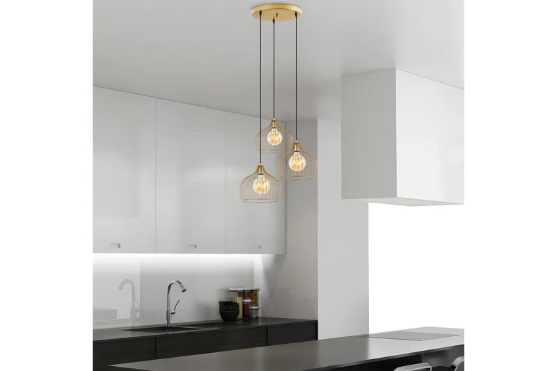 Taklampe Meron Blank Gull Sirkel - Gull - Belysning - Innendørsbelysning & Lamper - Taklampe - Pendellamper & Hengelamper