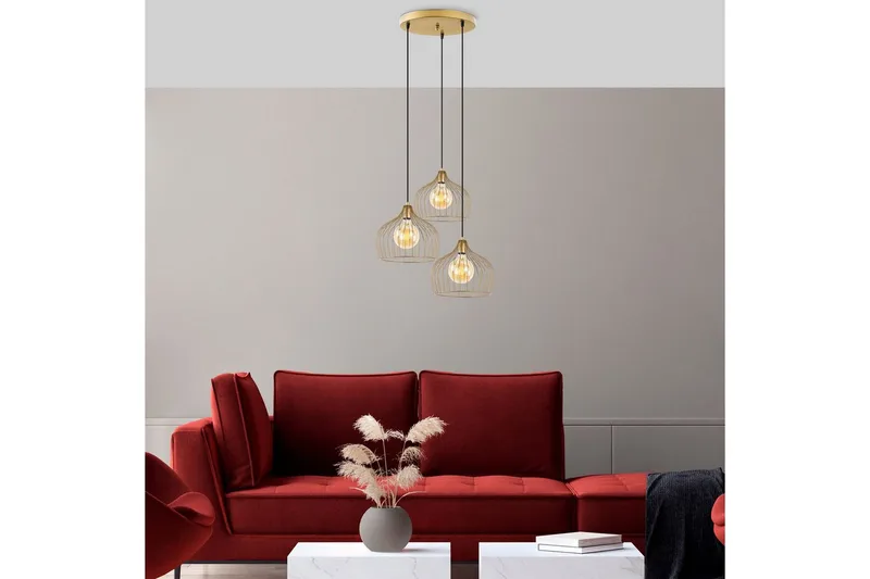 Taklampe Meron Blank Gull Sirkel - Gull - Belysning - Innendørsbelysning & Lamper - Taklampe - Pendellamper & Hengelamper