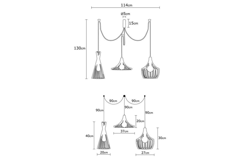 Taklampe Mezopotamia Kobber - Kobber - Belysning - Innendørsbelysning & Lamper - Taklampe - Pendellamper & Hengelamper