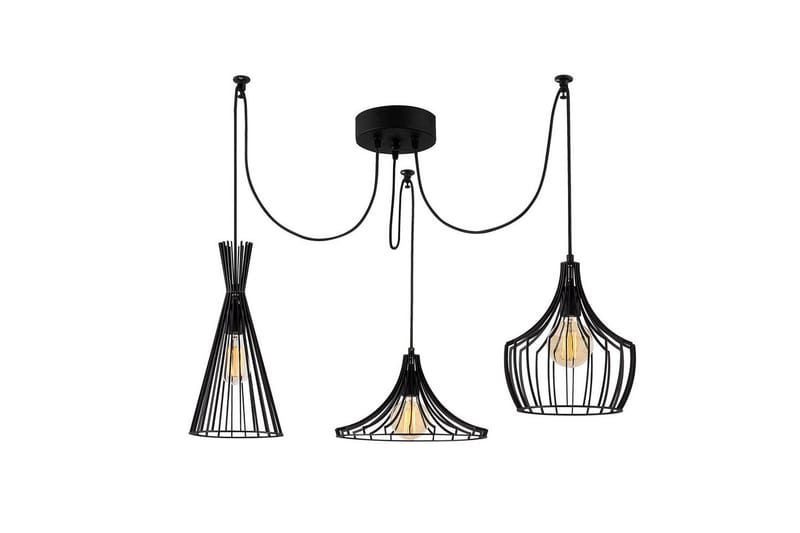 Taklampe Mezopotamia Svart - Svart - Belysning - Innendørsbelysning & Lamper - Taklampe - Pendellamper & Hengelamper