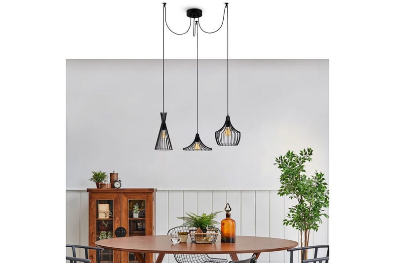 Taklampe Mezopotamia Svart - Svart - Belysning - Innendørsbelysning & Lamper - Taklampe - Pendellamper & Hengelamper