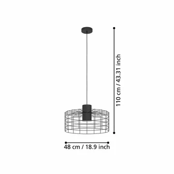 Taklampe Milligan - 480 mm - Belysning - Innendørsbelysning & Lamper - Taklampe - Pendellamper & Hengelamper