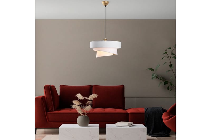 Taklampe Miwako Hvit - Hvit - Belysning - Innendørsbelysning & Lamper - Taklampe - Pendellamper & Hengelamper