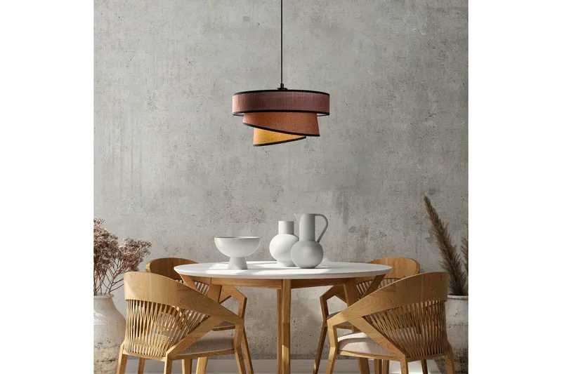 Taklampe Miwako Mørk brun - Mørk brun - Belysning - Innendørsbelysning & Lamper - Taklampe - Pendellamper & Hengelamper