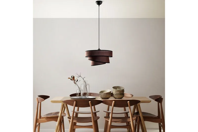 Taklampe Miwako Mørk brun - Mørk brun - Belysning - Innendørsbelysning & Lamper - Taklampe - Pendellamper & Hengelamper