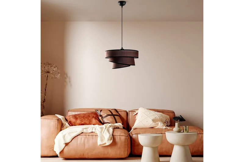 Taklampe Miwako Mørk brun - Mørk brun - Belysning - Innendørsbelysning & Lamper - Taklampe - Pendellamper & Hengelamper