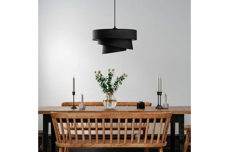 Taklampe Miwako Svart - Svart - Belysning - Innendørsbelysning & Lamper - Taklampe - Pendellamper & Hengelamper