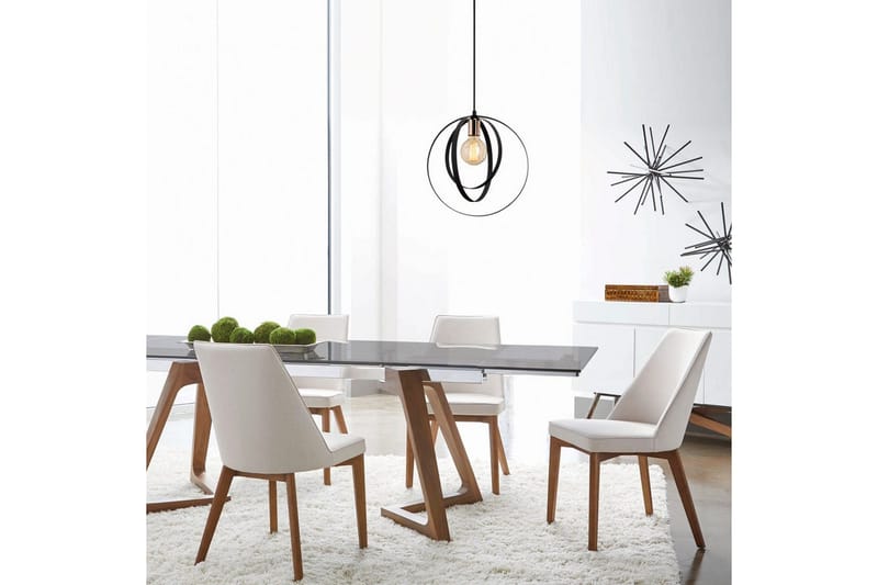 Taklampe Munel Svart - Svart - Belysning - Innendørsbelysning & Lamper - Taklampe - Pendellamper & Hengelamper