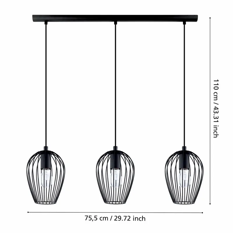 Taklampe Newtown med 3 Lamper - 16 cm - Belysning - Innendørsbelysning & Lamper - Taklampe - Pendellamper & Hengelamper