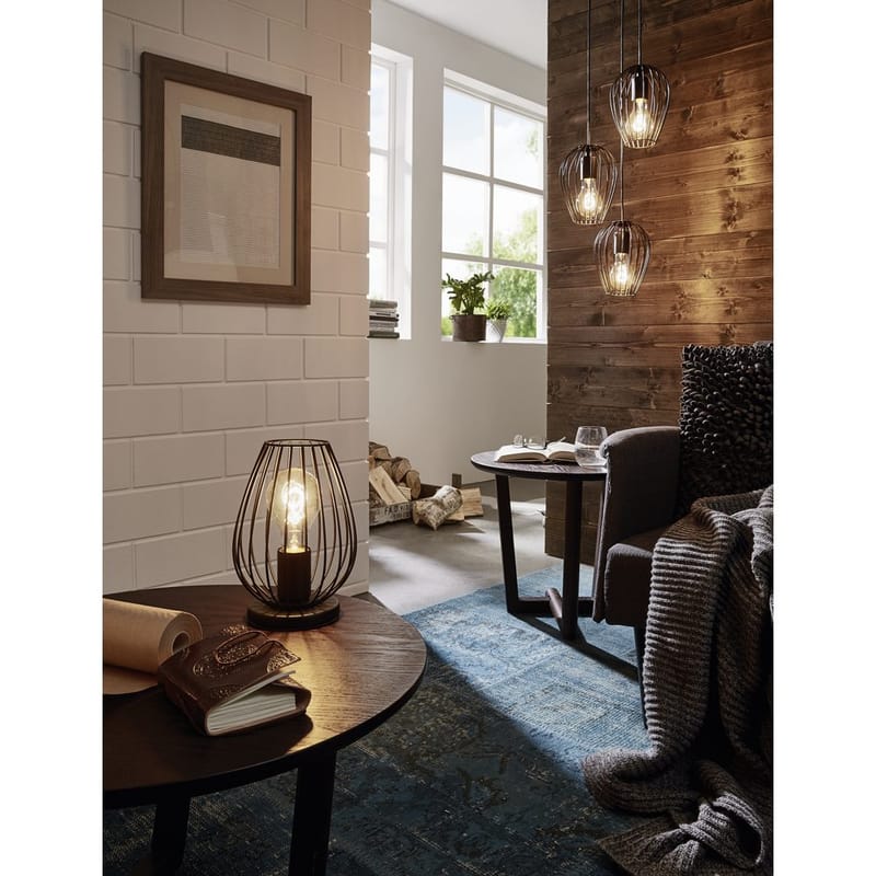 Taklampe Newtown rund med 3 lamper - 38 cm - Belysning - Innendørsbelysning & Lamper - Taklampe - Pendellamper & Hengelamper