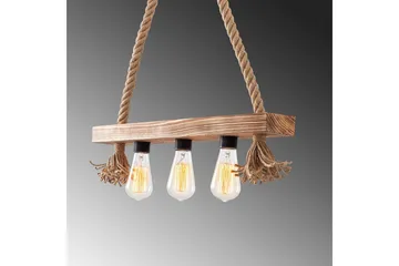 Taklampe Nira Tre (60 x 9 cm) - Lysfarget tre - Belysning - Innendørsbelysning & Lamper - Taklampe - Pendellamper & Hengelamper