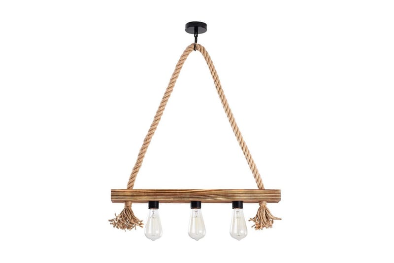 Taklampe Nira Tre (60 x 9 cm) - Lysfarget tre - Belysning - Innendørsbelysning & Lamper - Taklampe - Pendellamper & Hengelamper