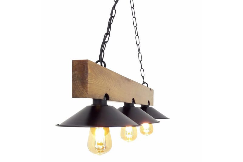 Taklampe Noveth Valnøtt / Svart - Svart/Mørkebrun - Belysning - Innendørsbelysning & Lamper - Taklampe - Pendellamper & Hengelamper