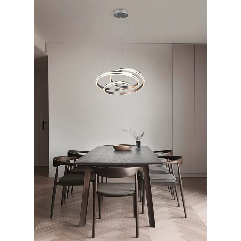 Taklampe Nuria - Børstet stål - Belysning - Innendørsbelysning & Lamper - Taklampe - Pendellamper & Hengelamper