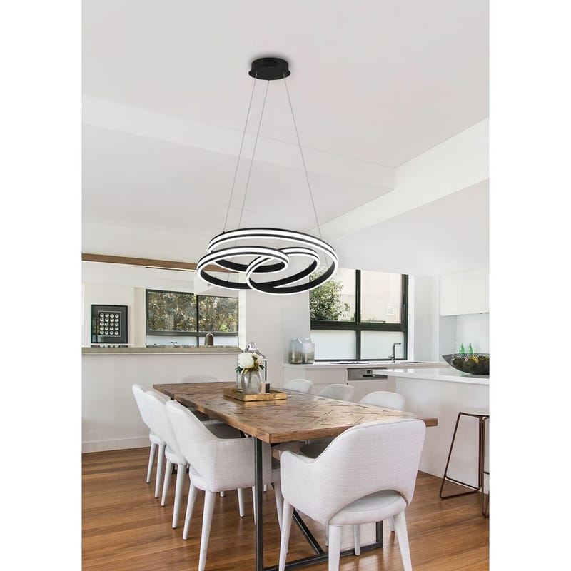 Taklampe Nuria - Matt svart - Belysning - Innendørsbelysning & Lamper - Taklampe - Pendellamper & Hengelamper