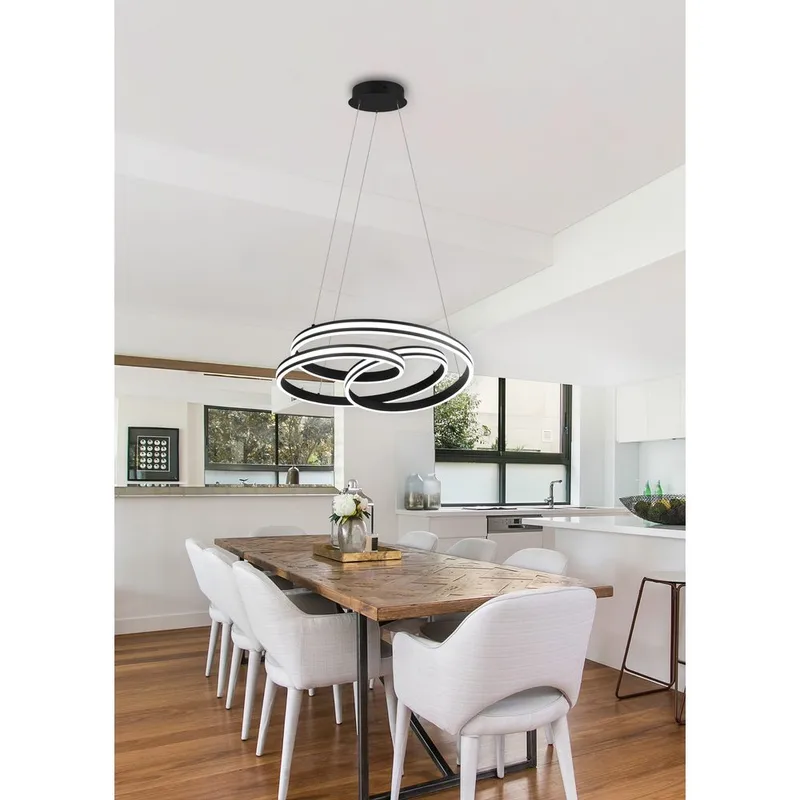 Taklampe Nuria - Matt svart - Belysning - Innendørsbelysning & Lamper - Taklampe - Pendellamper & Hengelamper