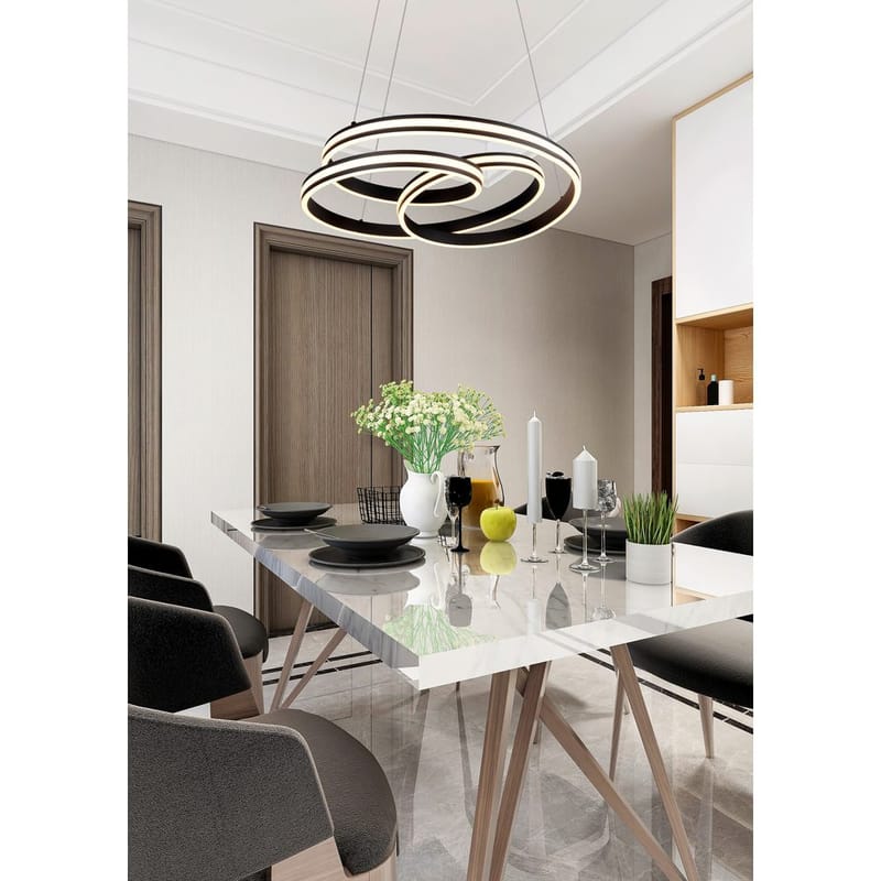 Taklampe Nuria - Matt svart - Belysning - Innendørsbelysning & Lamper - Taklampe - Pendellamper & Hengelamper