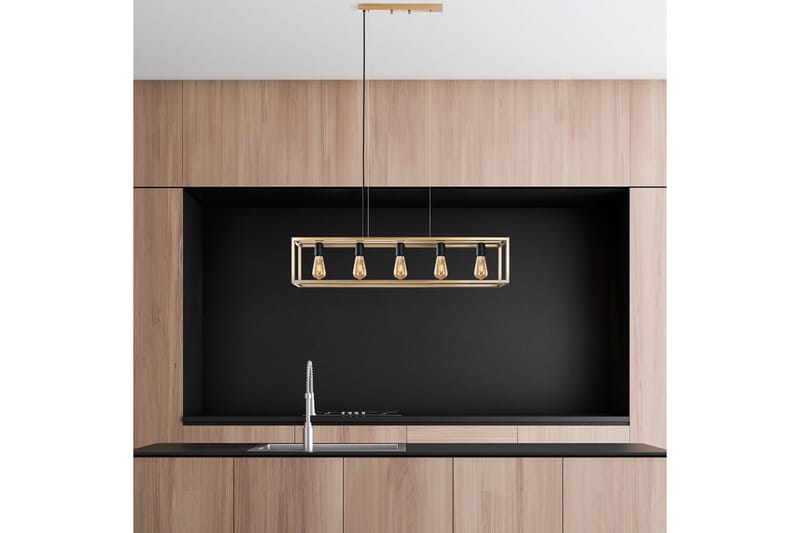 Taklampe Orika Horisontal Gull - Gull - Belysning - Innendørsbelysning & Lamper - Taklampe - Pendellamper & Hengelamper