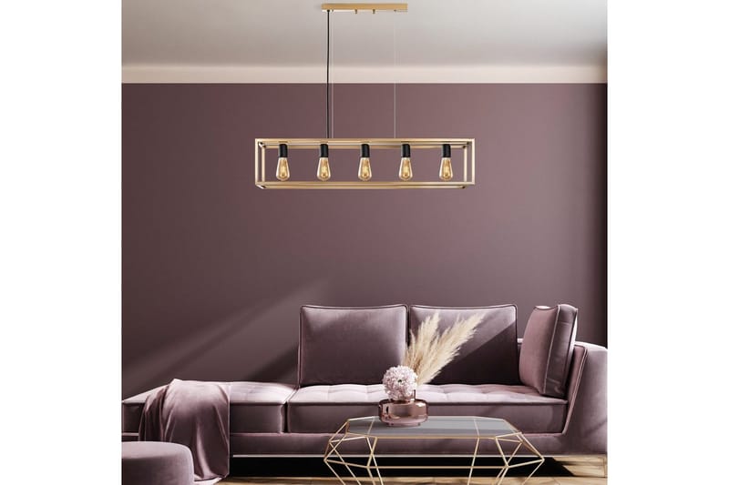 Taklampe Orika Horisontal Gull - Gull - Belysning - Innendørsbelysning & Lamper - Taklampe - Pendellamper & Hengelamper