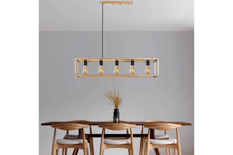 Taklampe Orika Horisontal Gull - Gull - Belysning - Innendørsbelysning & Lamper - Taklampe - Pendellamper & Hengelamper