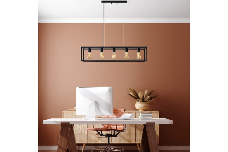 Taklampe Orika Horisontal Svart - Svart - Belysning - Innendørsbelysning & Lamper - Taklampe - Pendellamper & Hengelamper