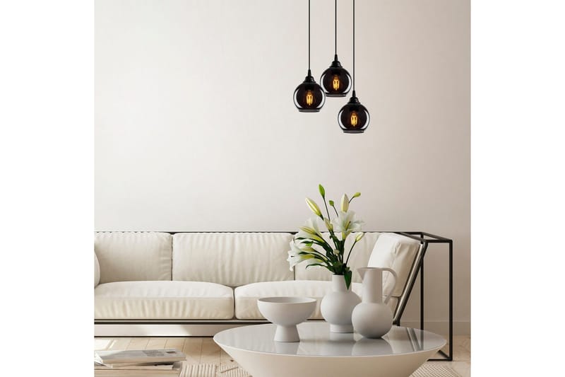 Taklampe Røkt Fume - Mørkegrå - Belysning - Innendørsbelysning & Lamper - Taklampe - Pendellamper & Hengelamper