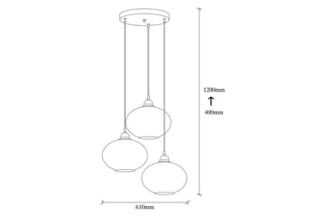 Taklampe Røykfarget Fume - Mørkegrå - Belysning - Innendørsbelysning & Lamper - Taklampe - Pendellamper & Hengelamper