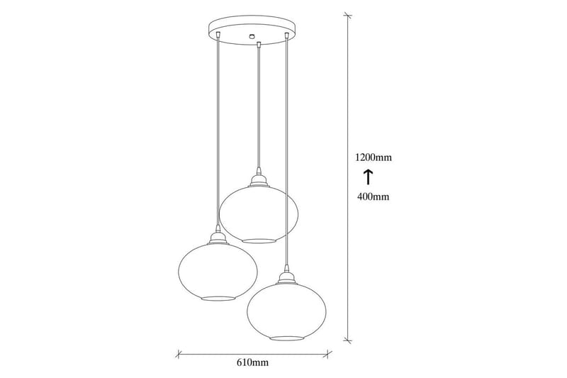 Taklampe Røykfarget Fume - Mørkegrå - Belysning - Innendørsbelysning & Lamper - Taklampe - Pendellamper & Hengelamper