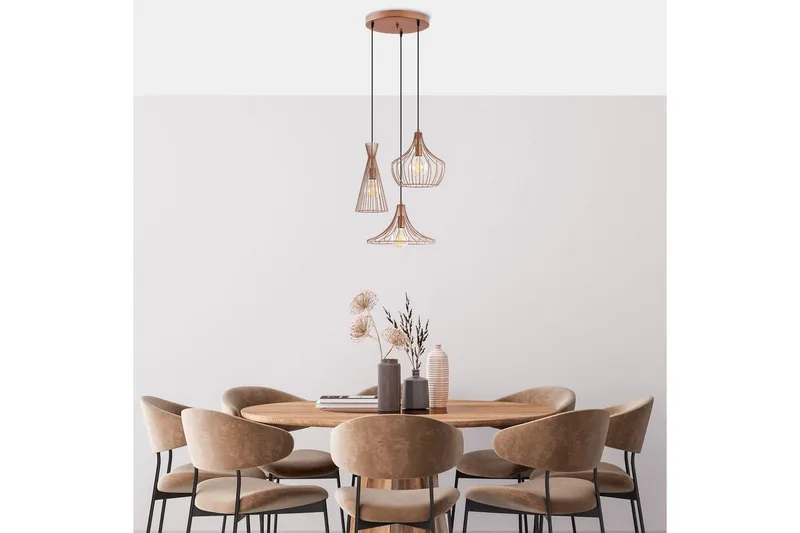 Taklampe Ralden Kobber - Gull - Belysning - Innendørsbelysning & Lamper - Taklampe - Pendellamper & Hengelamper