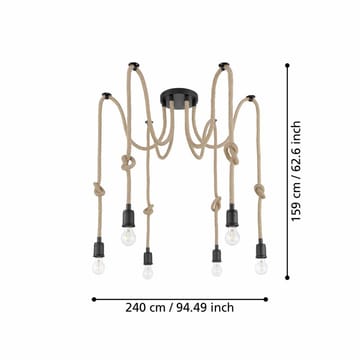 Taklampe Rampside med 6 Lamper - 18 cm - Belysning - Innendørsbelysning & Lamper - Taklampe - Pendellamper & Hengelamper