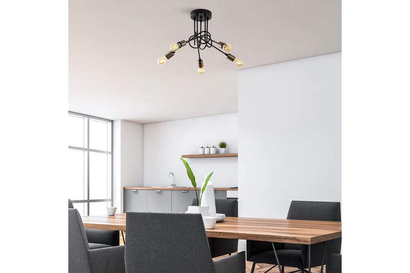 Taklampe Ranju Svart / Antikk Fem Sokkel - Fem Sokkel - Belysning - Innendørsbelysning & Lamper - Taklampe - Pendellamper & Hengelamper