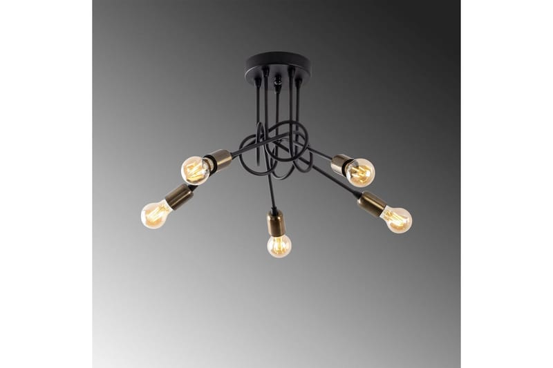 Taklampe Ranju Svart / Antikk Fem Sokkel - Fem Sokkel - Belysning - Innendørsbelysning & Lamper - Taklampe - Pendellamper & Hengelamper