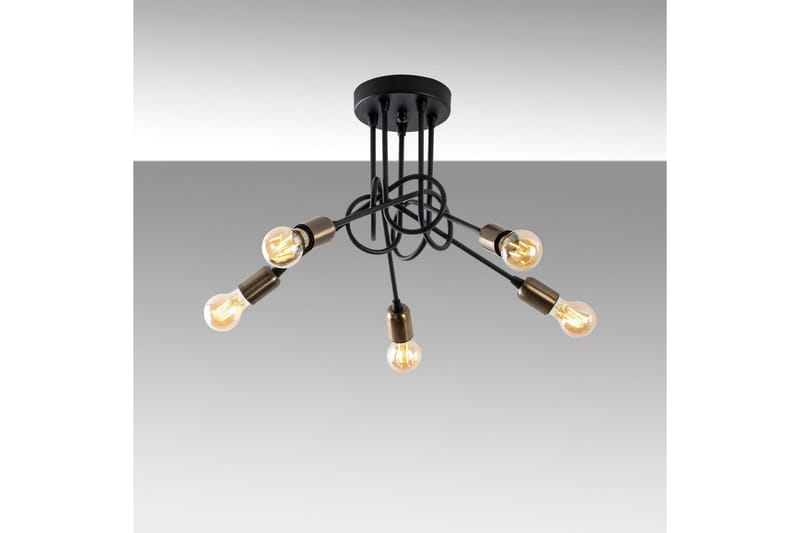 Taklampe Ranju Svart / Antikk Fem Sokkel - Fem Sokkel - Belysning - Innendørsbelysning & Lamper - Taklampe - Pendellamper & Hengelamper