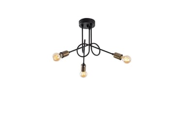 Taklampe Ranju Svart / Antikk Tre Stikkontakt - Tre Stikkontakt - Belysning - Innendørsbelysning & Lamper - Taklampe - Pendellamper & Hengelamper