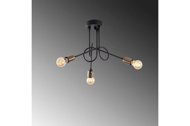 Taklampe Ranju Svart / Antikk Tre Stikkontakt - Tre Stikkontakt - Belysning - Innendørsbelysning & Lamper - Taklampe - Pendellamper & Hengelamper