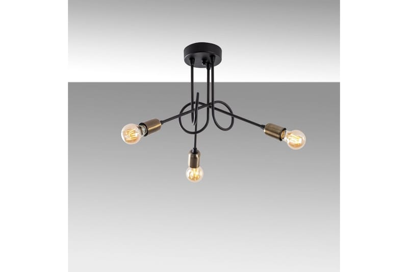 Taklampe Ranju Svart / Antikk Tre Stikkontakt - Tre Stikkontakt - Belysning - Innendørsbelysning & Lamper - Taklampe - Pendellamper & Hengelamper