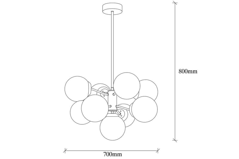 Taklampe Ranpal Bouquet Vintage / Hvit - Hvit - Belysning - Innendørsbelysning & Lamper - Taklampe - Pendellamper & Hengelamper