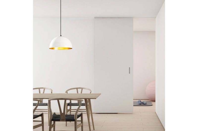 Taklampe Rantesh Hvit - 30 x 30 cm - Belysning - Innendørsbelysning & Lamper - Taklampe - Pendellamper & Hengelamper