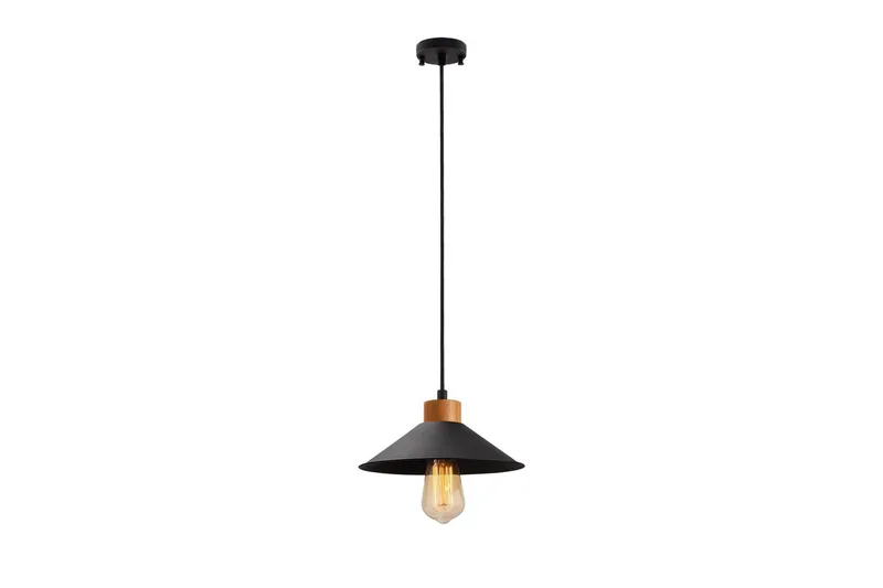 Taklampe Rate 3 Svart, Svart