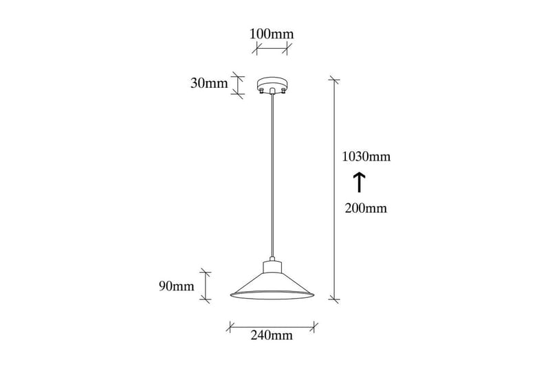 Taklampe Rate 3 Svart - Svart - Belysning - Innendørsbelysning & Lamper - Taklampe - Pendellamper & Hengelamper