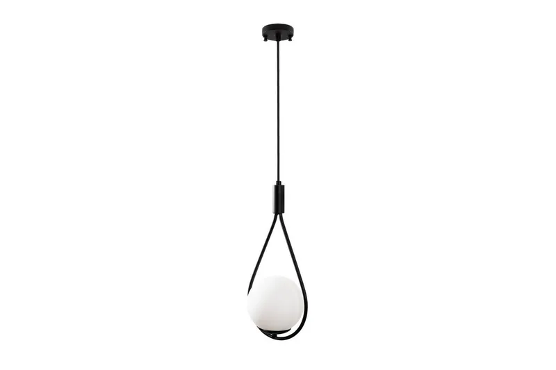 Taklampe Rate 8 svart, Svart