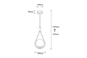 Taklampe Rate 8 svart - Svart - Belysning - Innendørsbelysning & Lamper - Taklampe - Pendellamper & Hengelamper