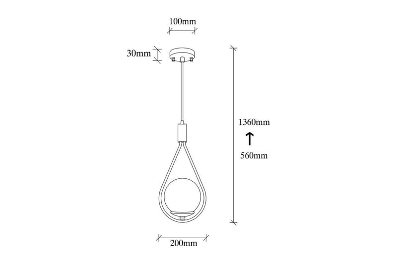 Taklampe Rate 8 svart - Svart - Belysning - Innendørsbelysning & Lamper - Taklampe - Pendellamper & Hengelamper